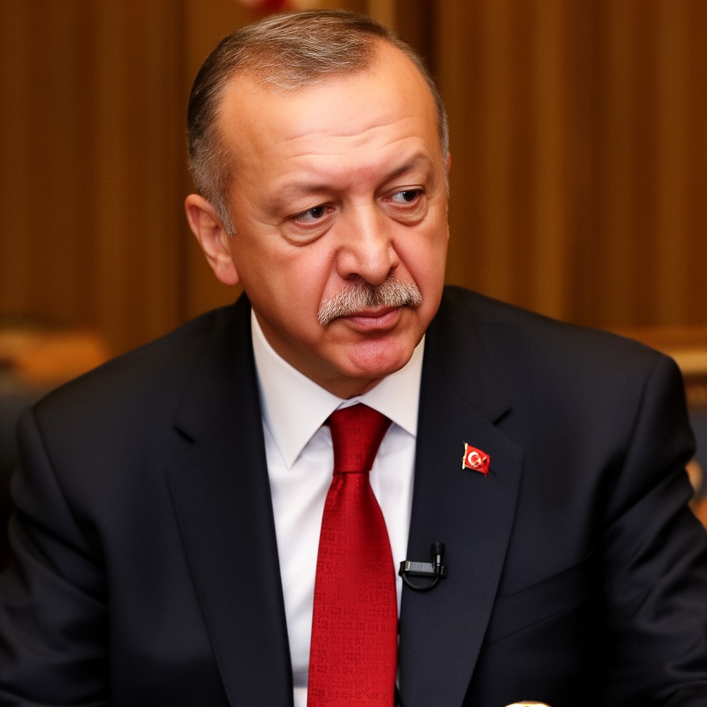 AI-generated illustration of Recep Tayyip Erdoğan