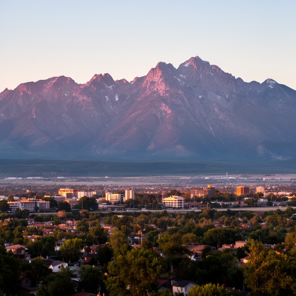 AI-generated illustration of Front Range of the Rocky Mountains