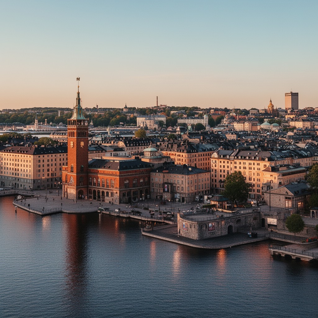 AI-generated illustration of Kungsholmen