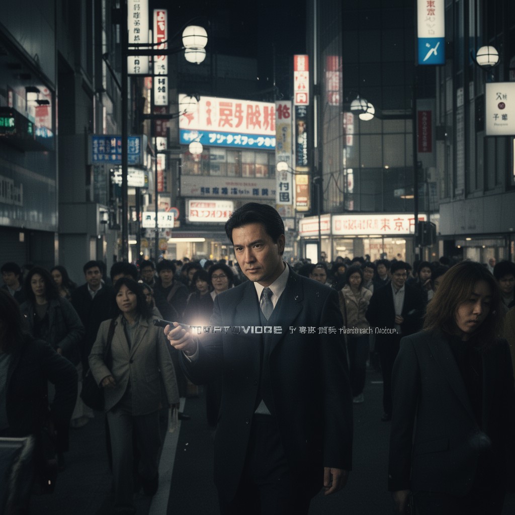AI-generated illustration of Tokyo Vice