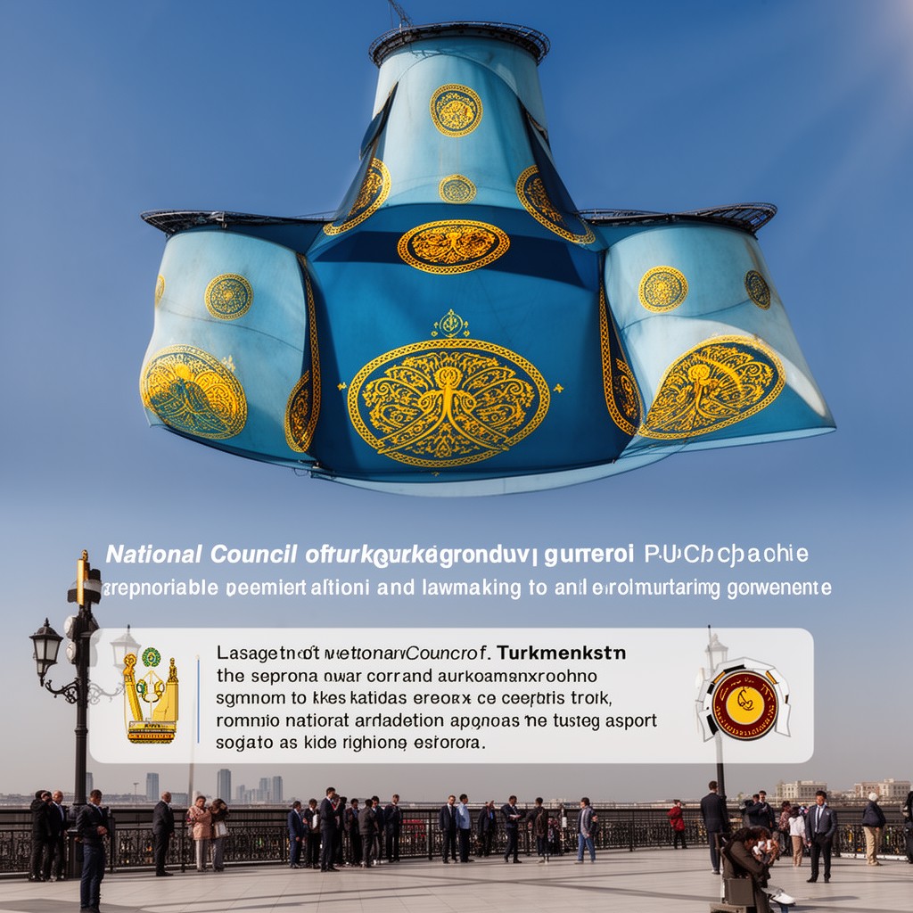 AI-generated illustration of National Council of Turkmenistan