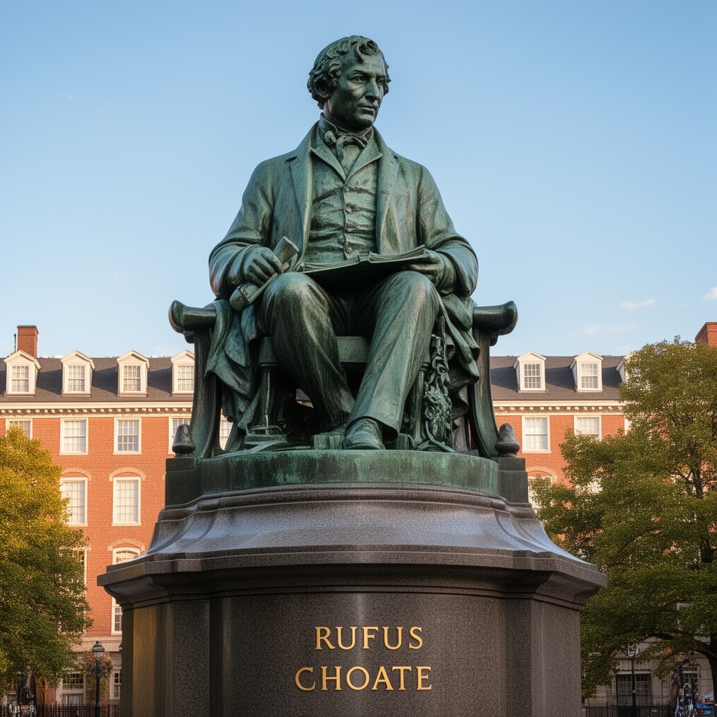AI-generated illustration of Statue of Rufus Choate (Boston)