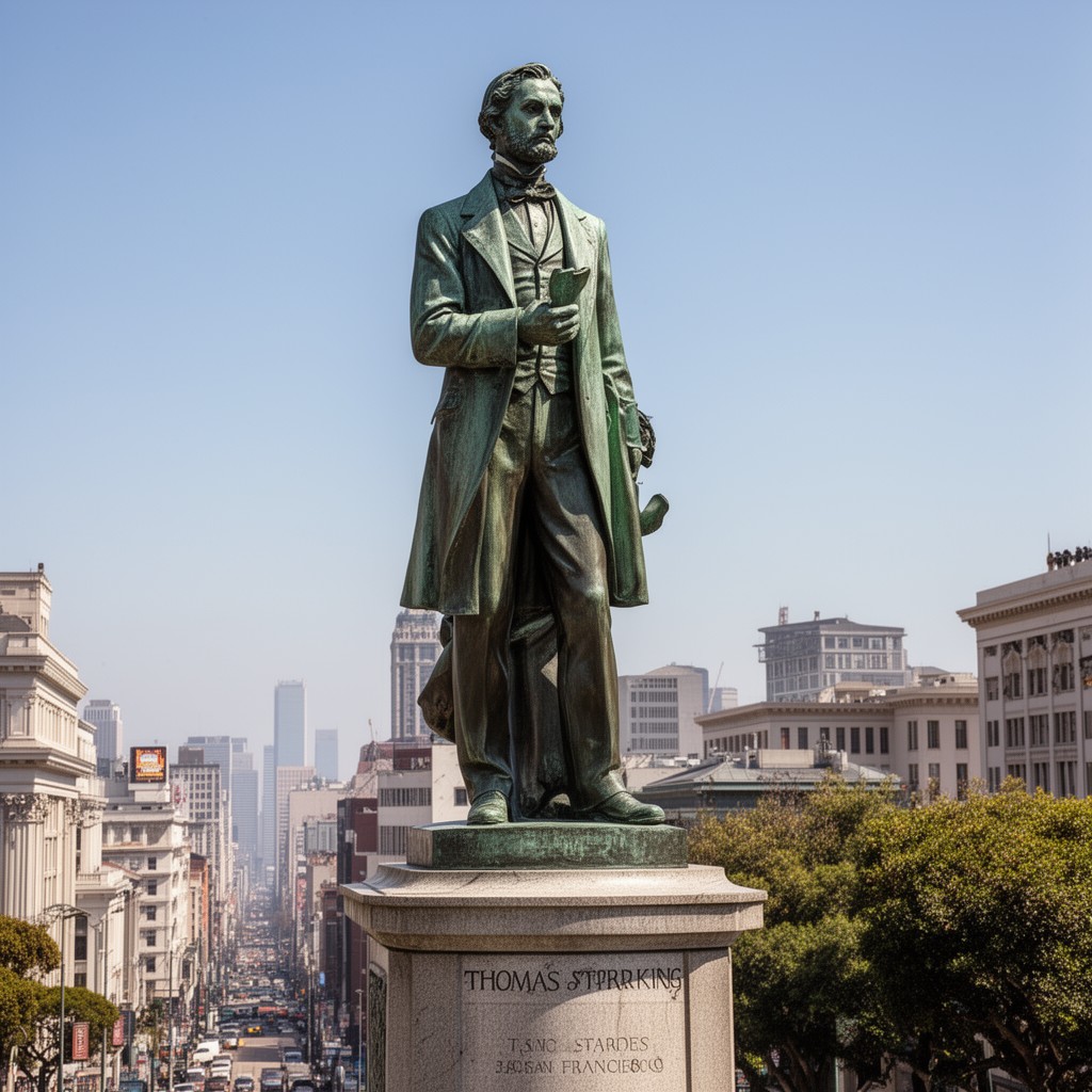 AI-generated illustration of Statue of Thomas Starr King (San Francisco)