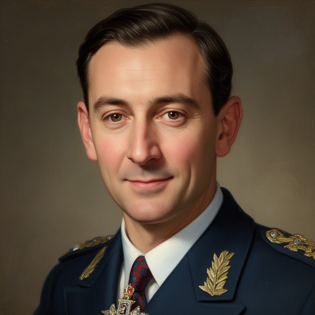 AI-generated illustration of Portrait of George VI