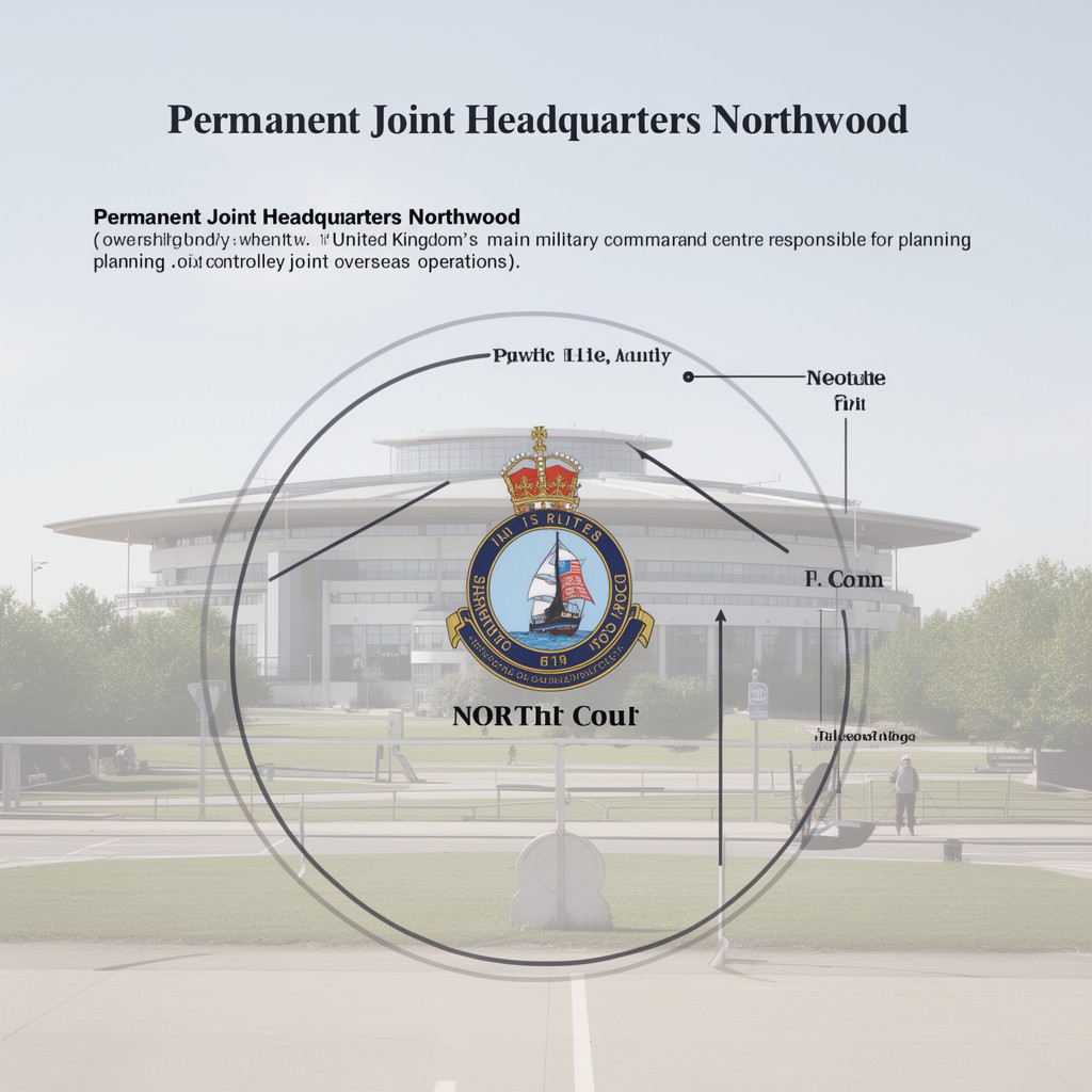 AI-generated illustration of Permanent Joint Headquarters Northwood