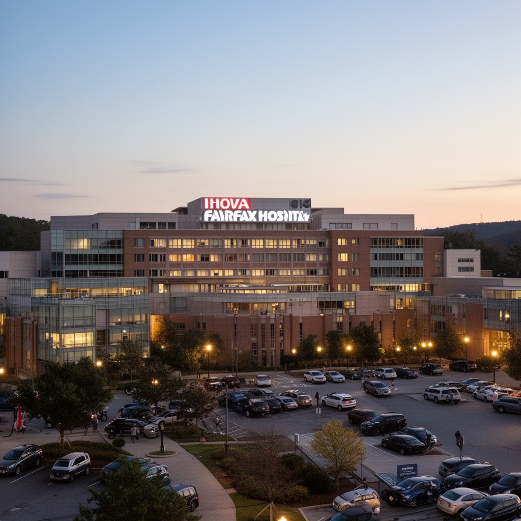 AI-generated illustration of Inova Fairfax Hospital