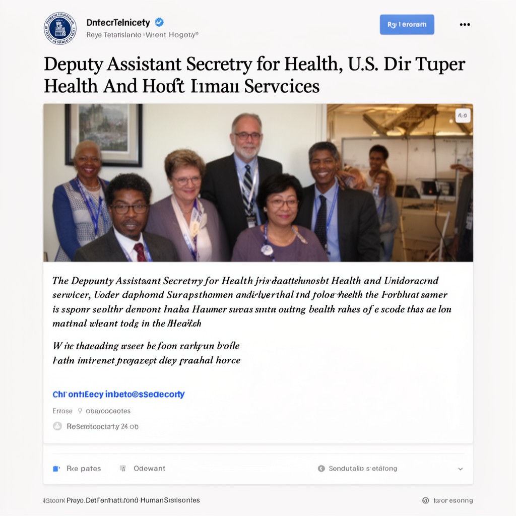 AI-generated illustration of Deputy Assistant Secretary for Health, U.S. Department of Health and Human Services