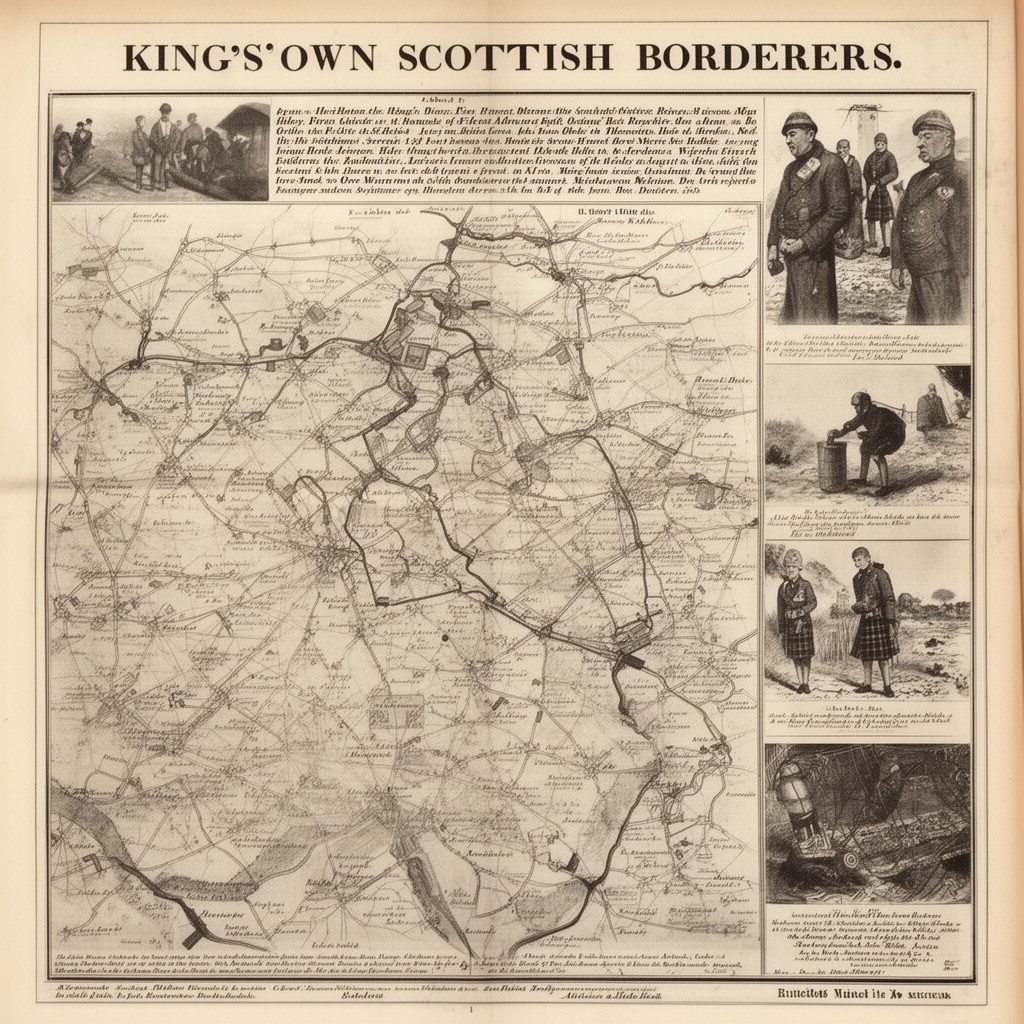 AI-generated illustration of King's Own Scottish Borderers (historical)