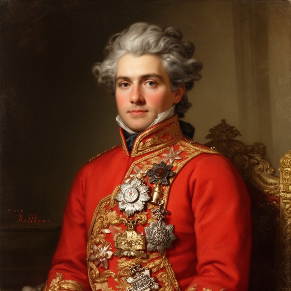 AI-generated illustration of Pyotr Saltykov