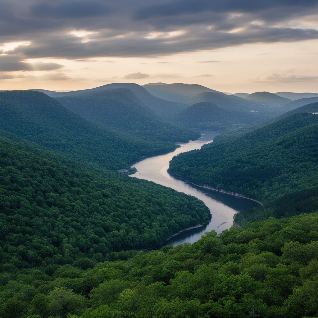 AI-generated illustration of Hudson Highlands