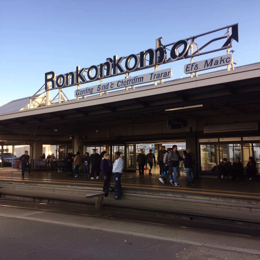 AI-generated illustration of Ronkonkoma station