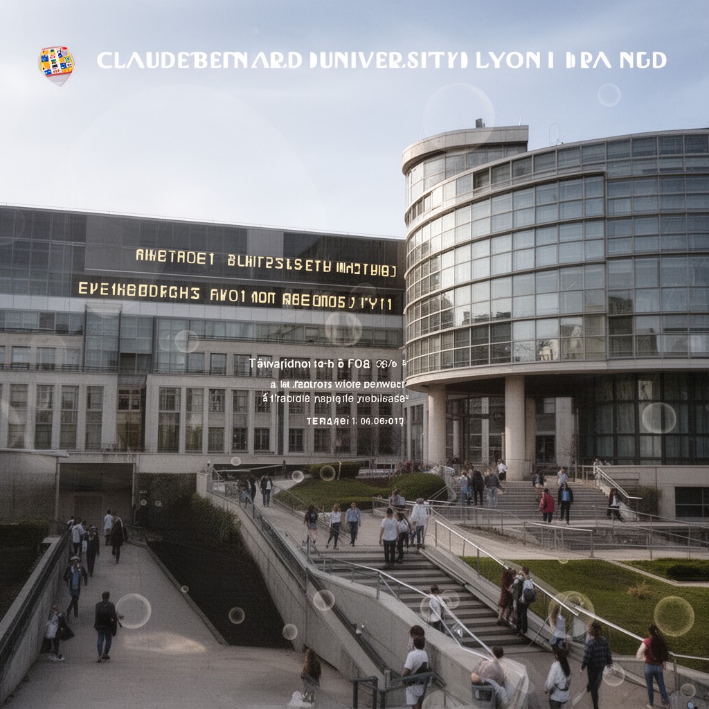 AI-generated illustration of Claude Bernard University Lyon 1