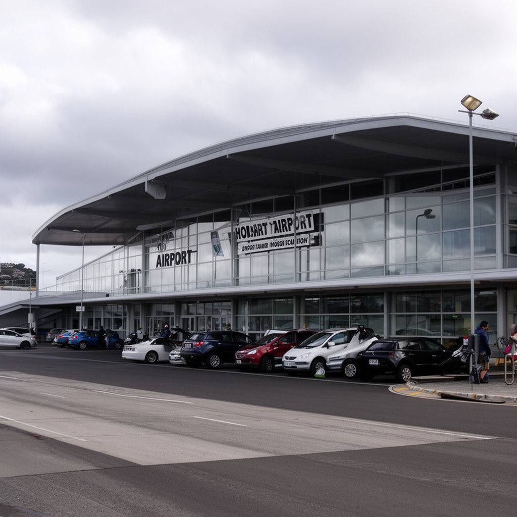AI-generated illustration of Hobart Airport