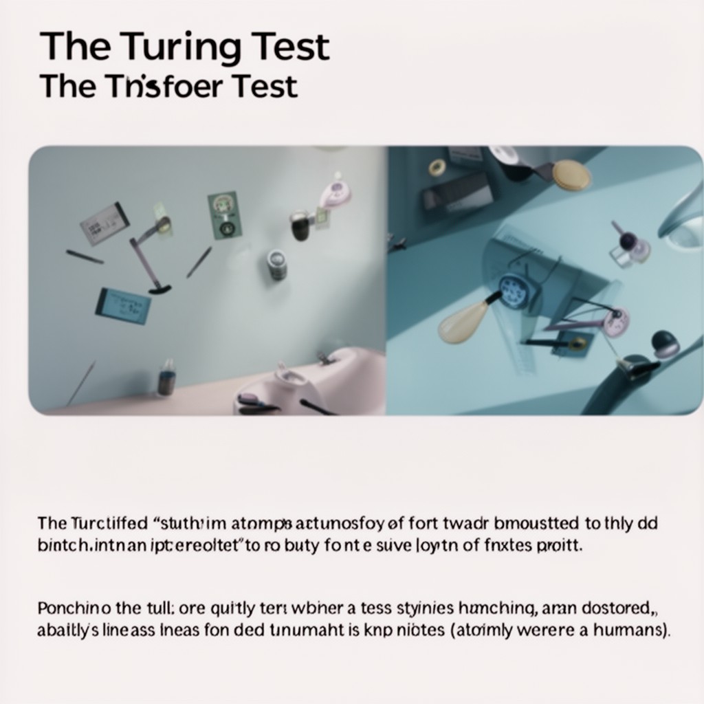 AI-generated illustration of Turing test