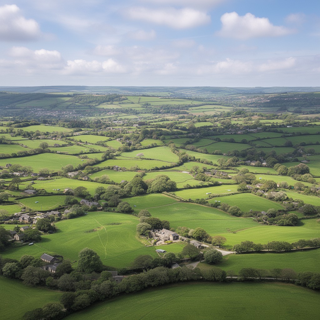 AI-generated illustration of central England