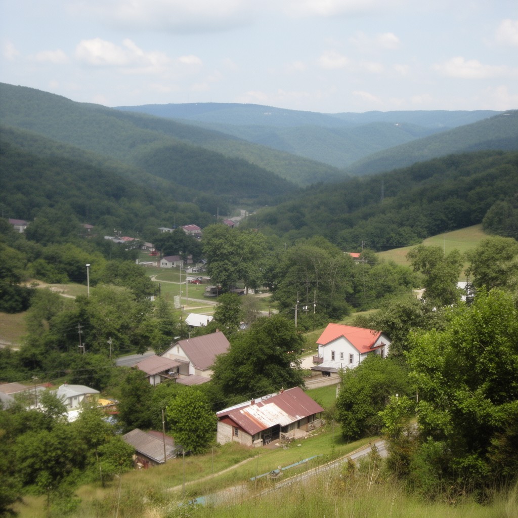 AI-generated illustration of McDowell County, West Virginia