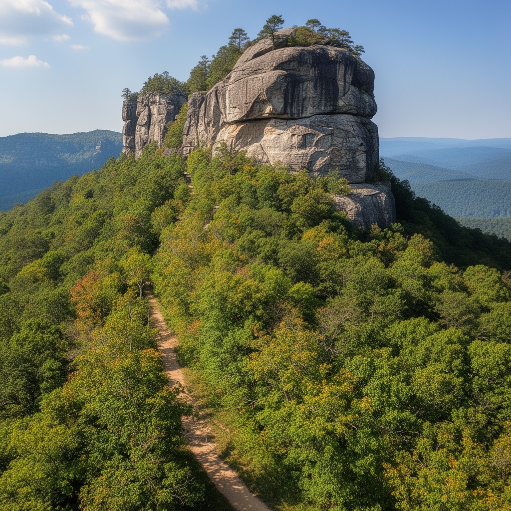 AI-generated illustration of Pinnacle Rock State Park