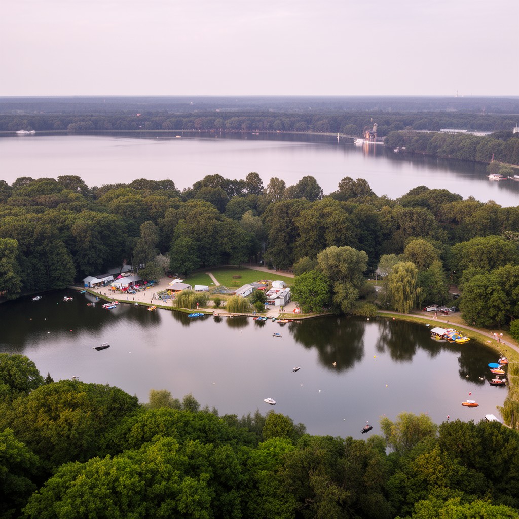 AI-generated illustration of Lake Tegel
