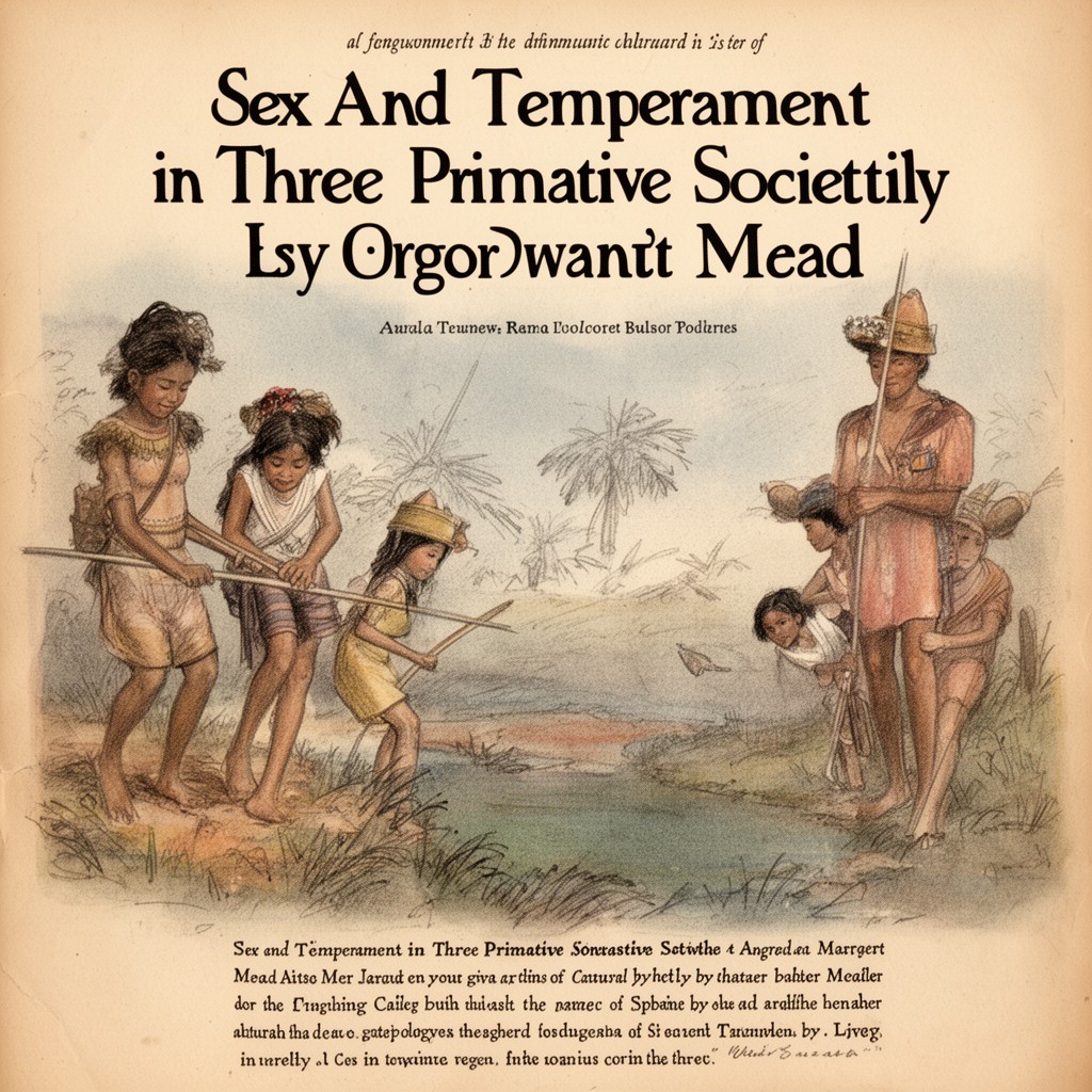 AI-generated illustration of Sex and Temperament in Three Primitive Societies