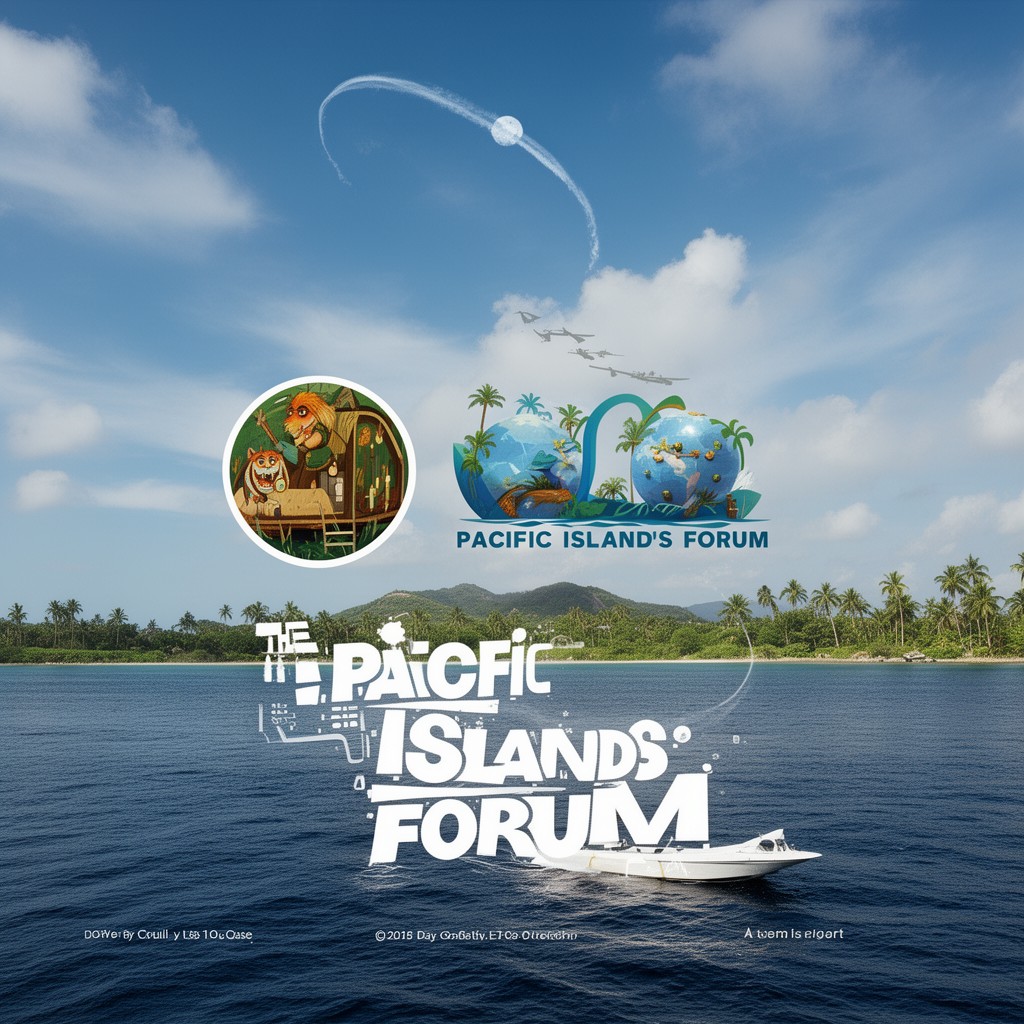 AI-generated illustration of Pacific Islands Forum