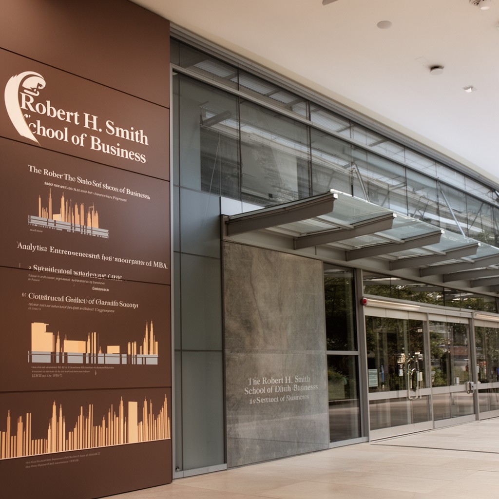 AI-generated illustration of Robert H. Smith School of Business