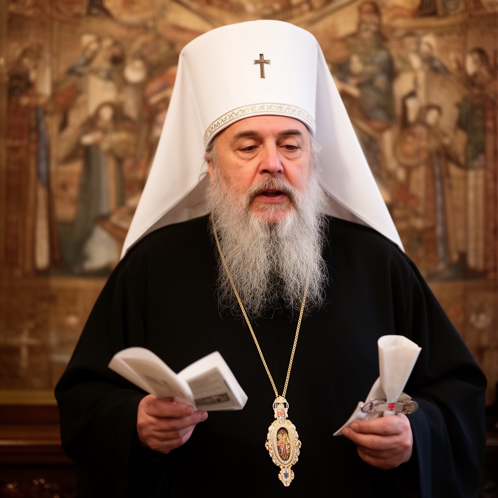 AI-generated illustration of Serbian Patriarch
