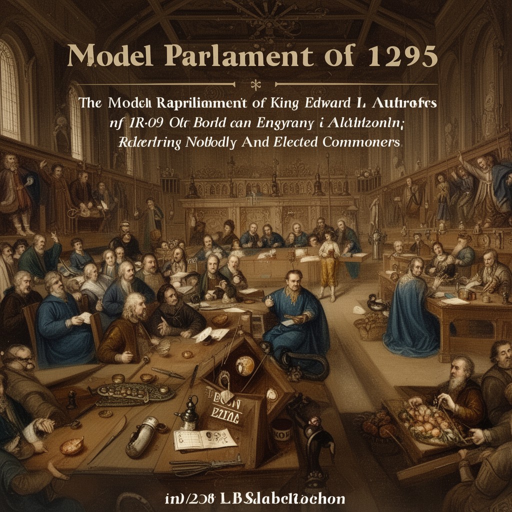 AI-generated illustration of Model Parliament of 1295