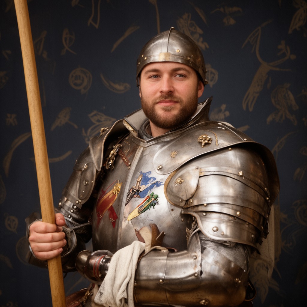 AI-generated illustration of knights of the shire