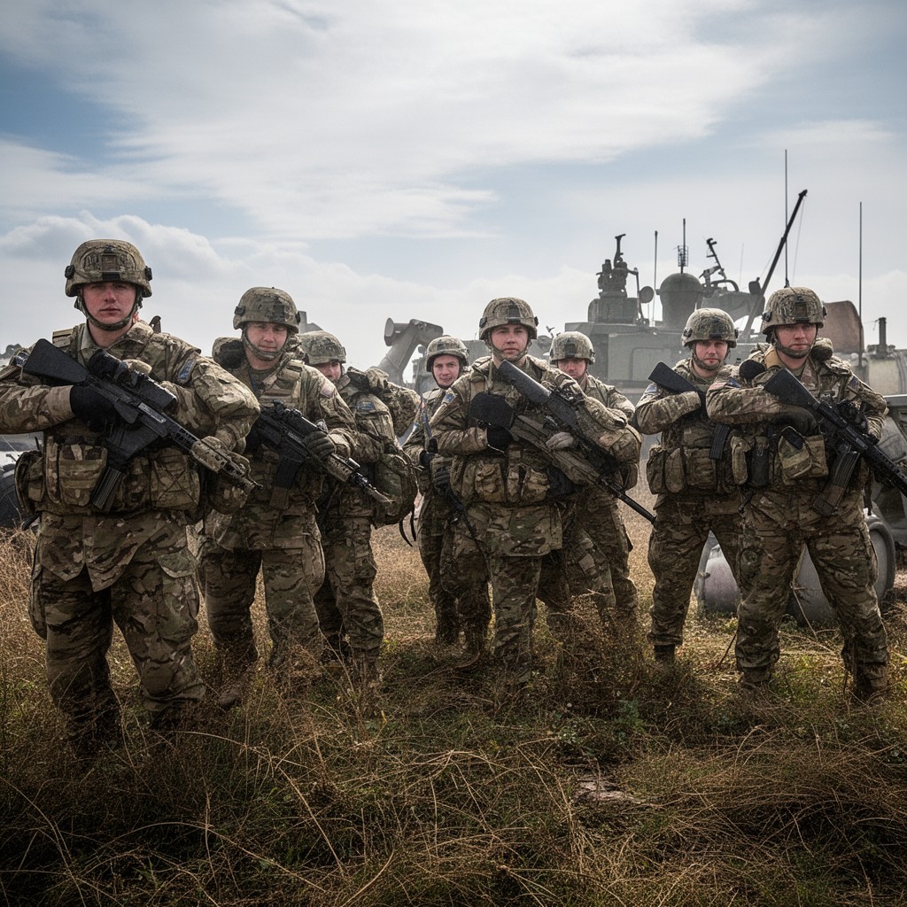 AI-generated illustration of British Army