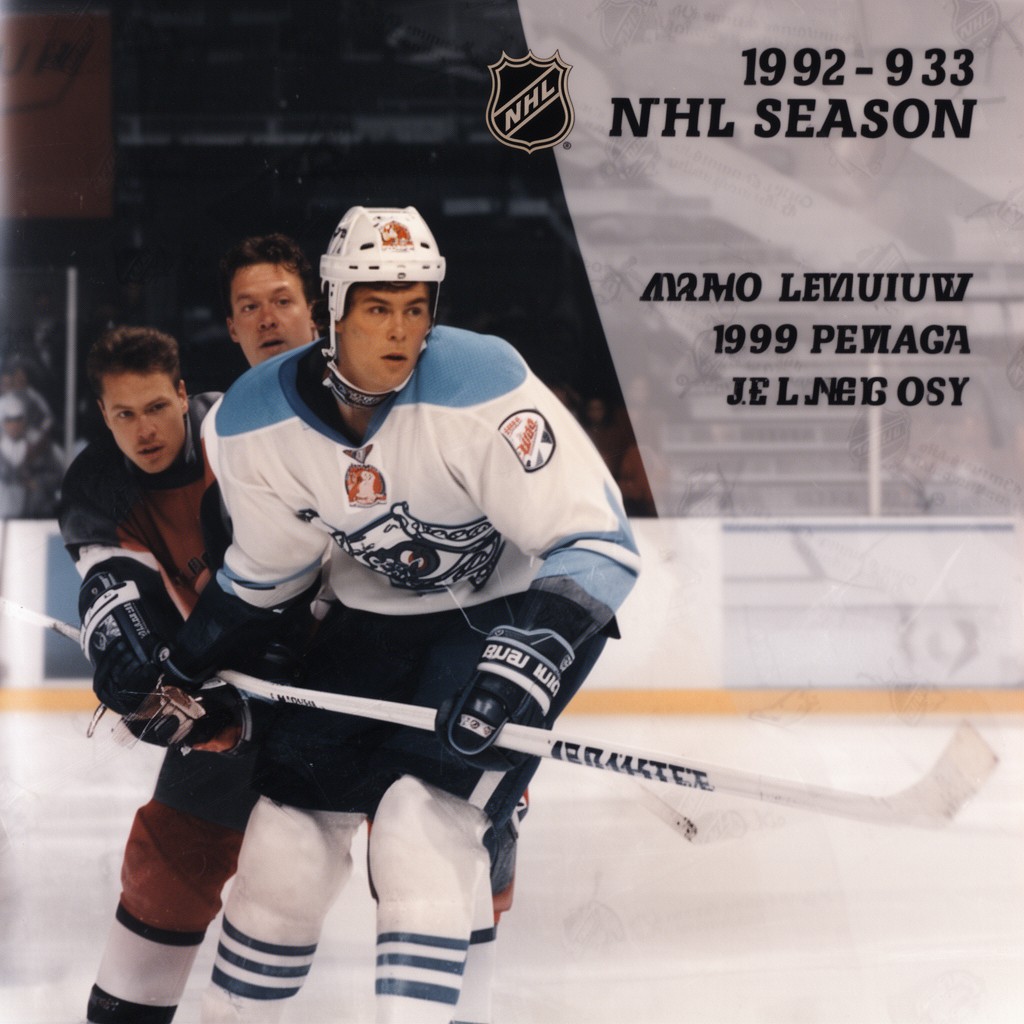 AI-generated illustration of 1992–93 NHL season