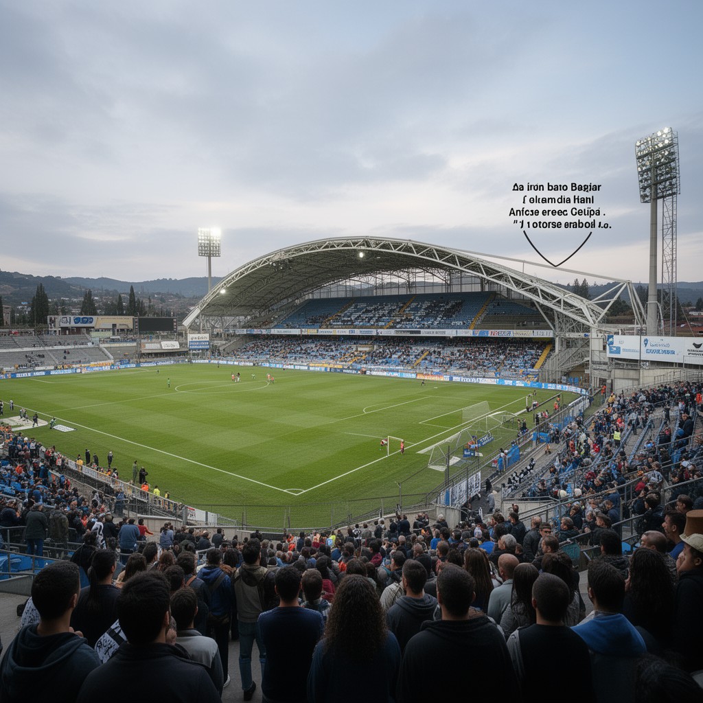 AI-generated illustration of Estadio Germán Becker