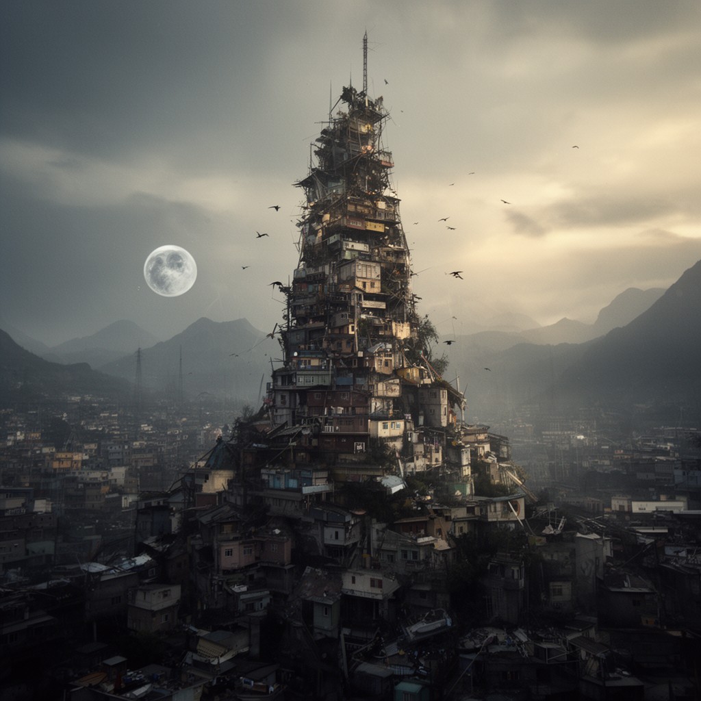 AI-generated illustration of Babel