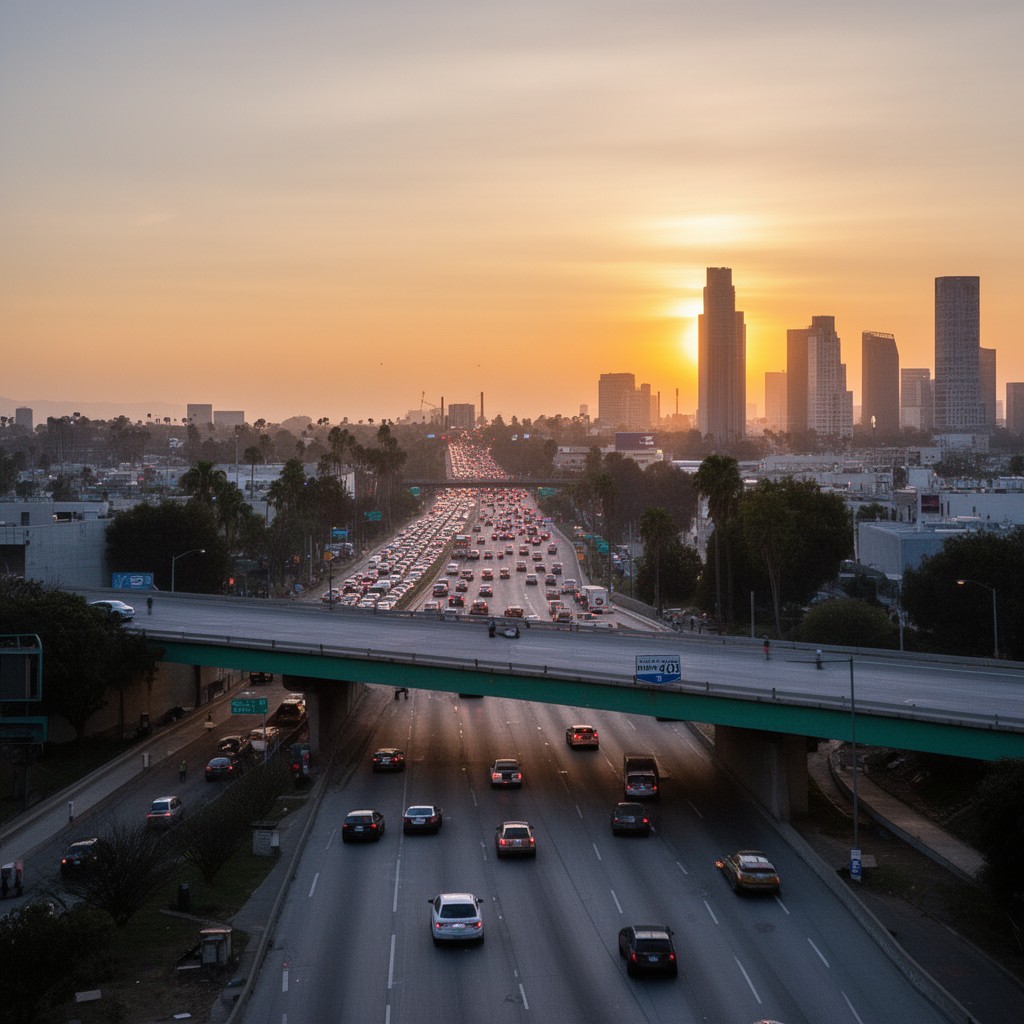 AI-generated illustration of Interstate 405
