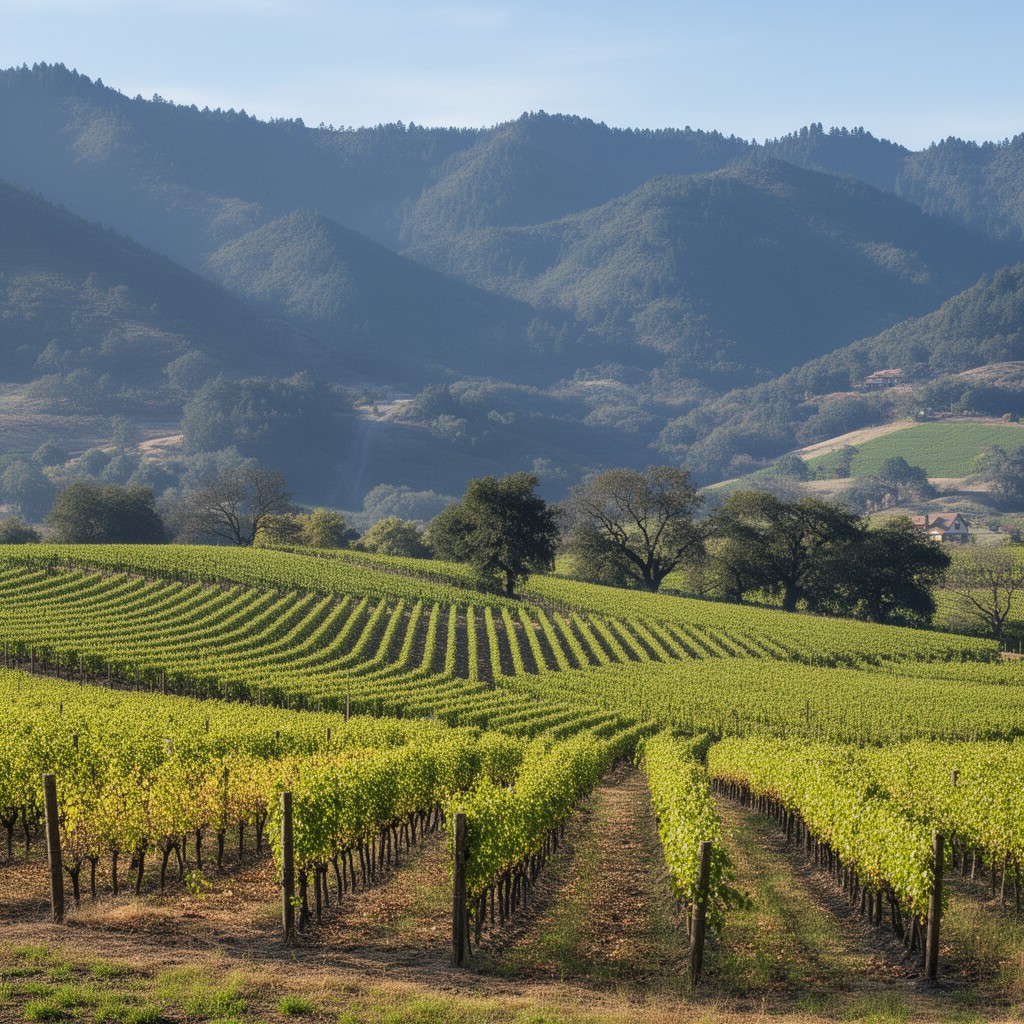 AI-generated illustration of Russian River Valley