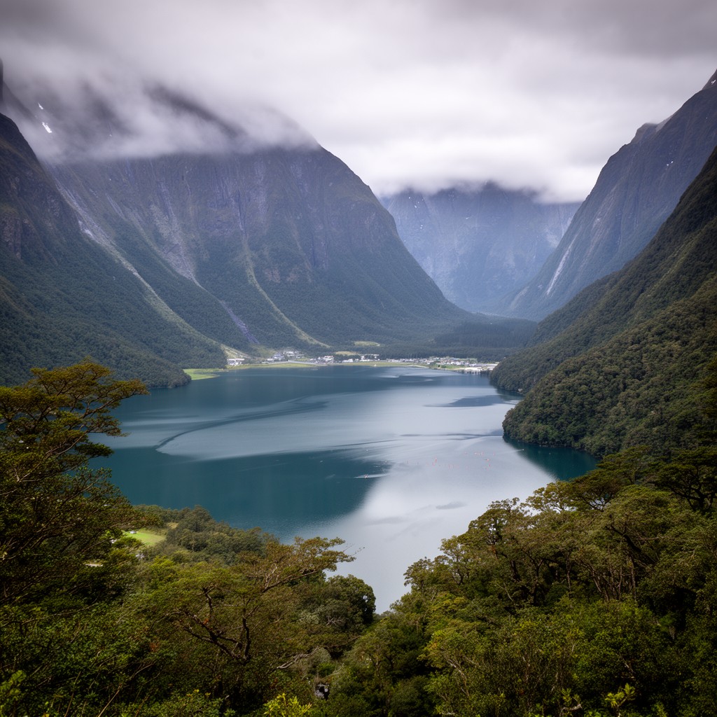 AI-generated illustration of Fiordland National Park