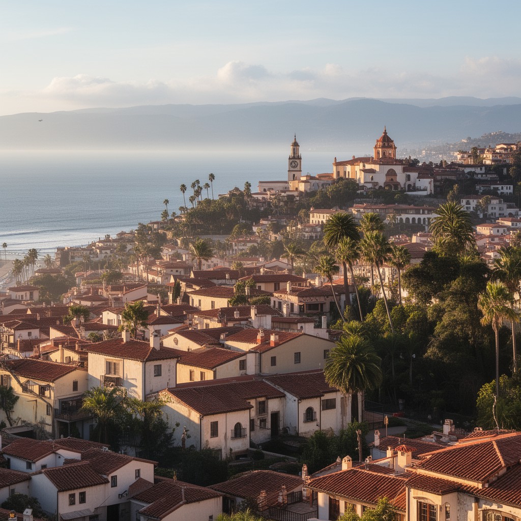 AI-generated illustration of Santa Barbara