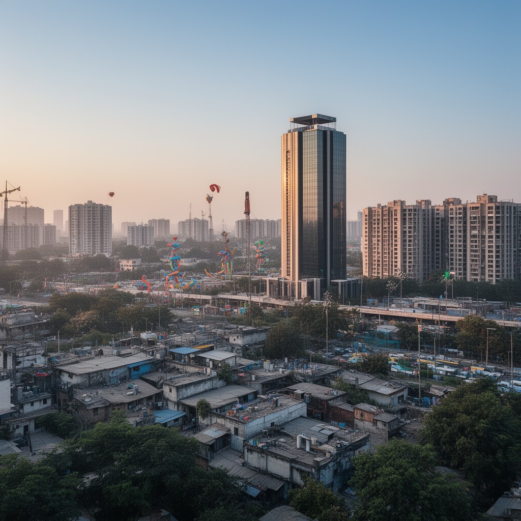 AI-generated illustration of Noida