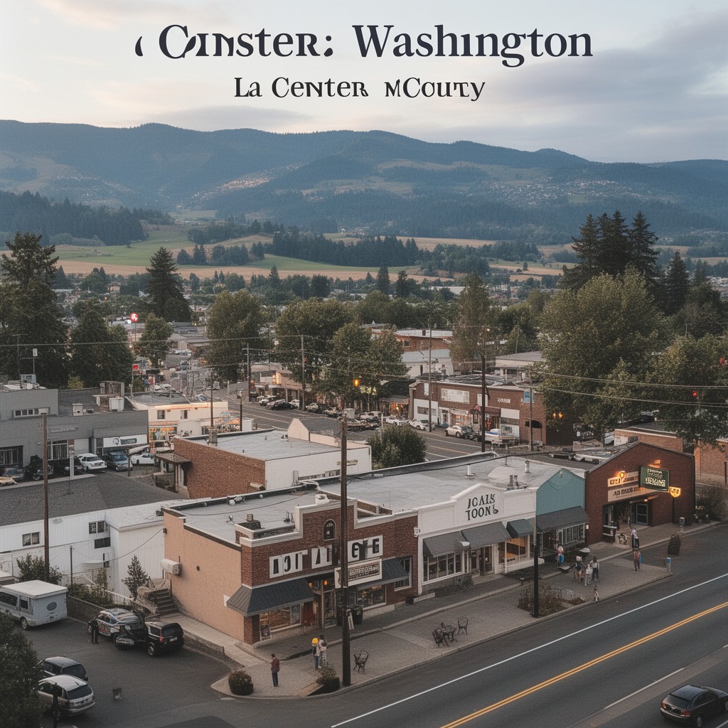 AI-generated illustration of La Center, Washington