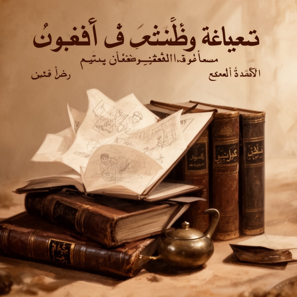 AI-generated illustration of Arabic literature