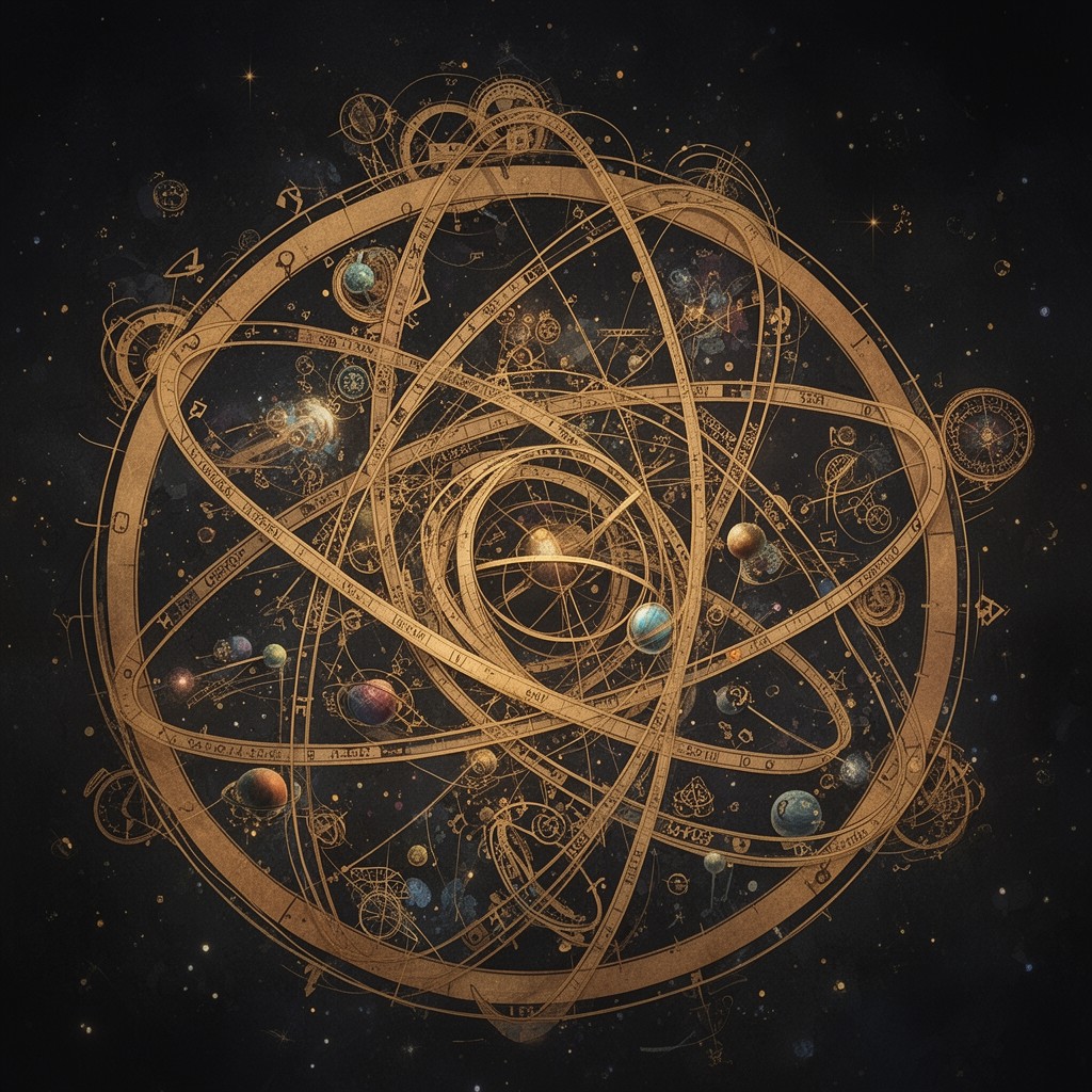 AI-generated illustration of Islamic astronomy