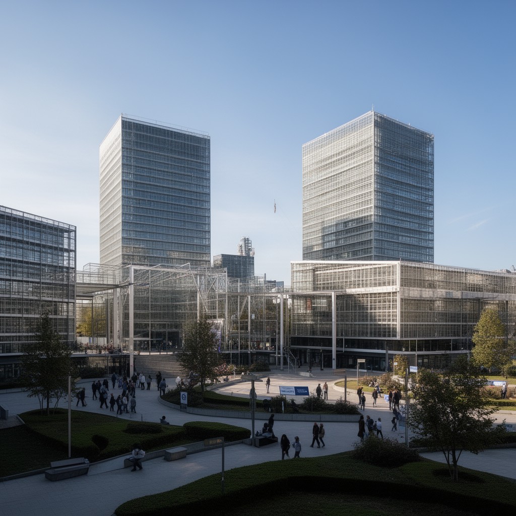 AI-generated illustration of Buildings of the European Parliament