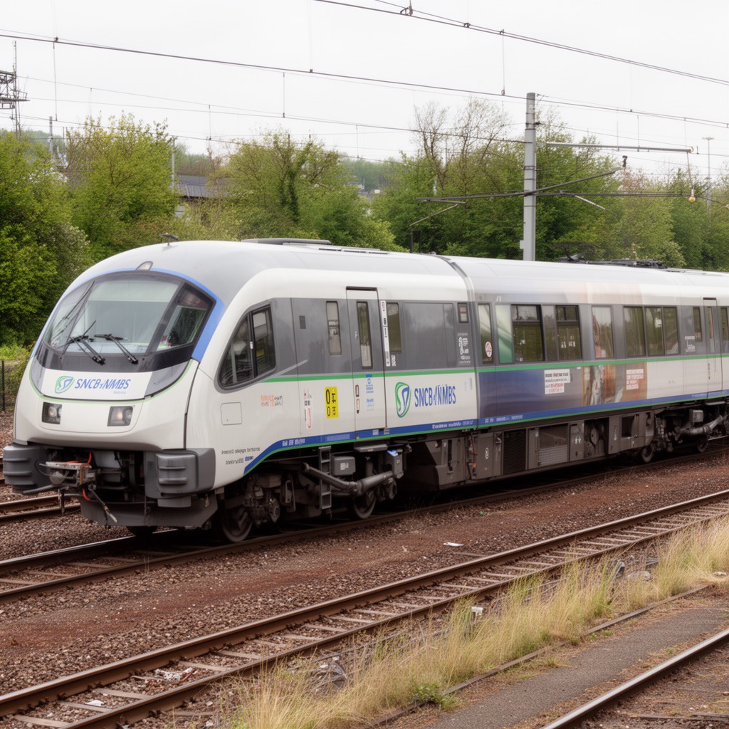 AI-generated illustration of SNCB/NMBS