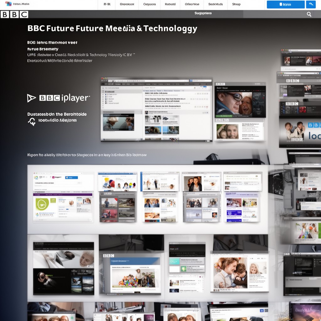AI-generated illustration of BBC Future Media & Technology