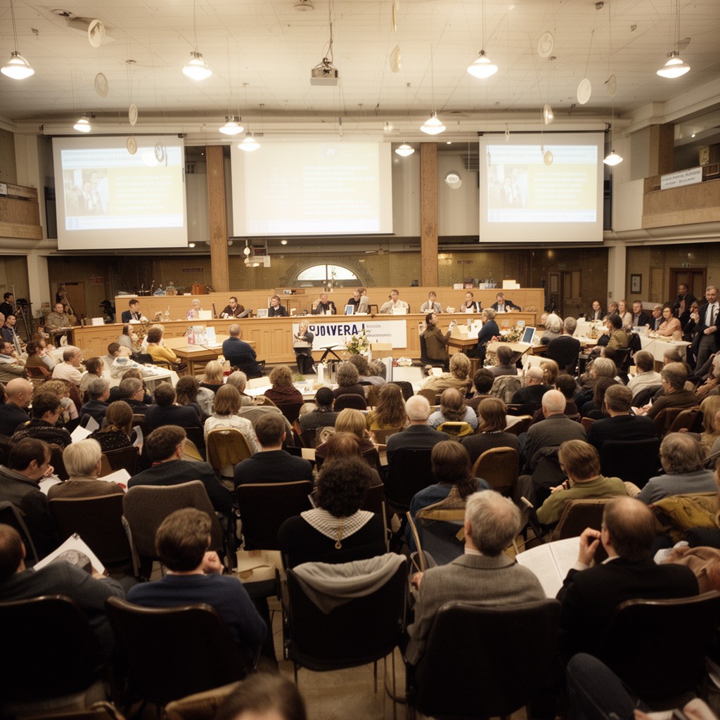 AI-generated illustration of general assembly of UEA