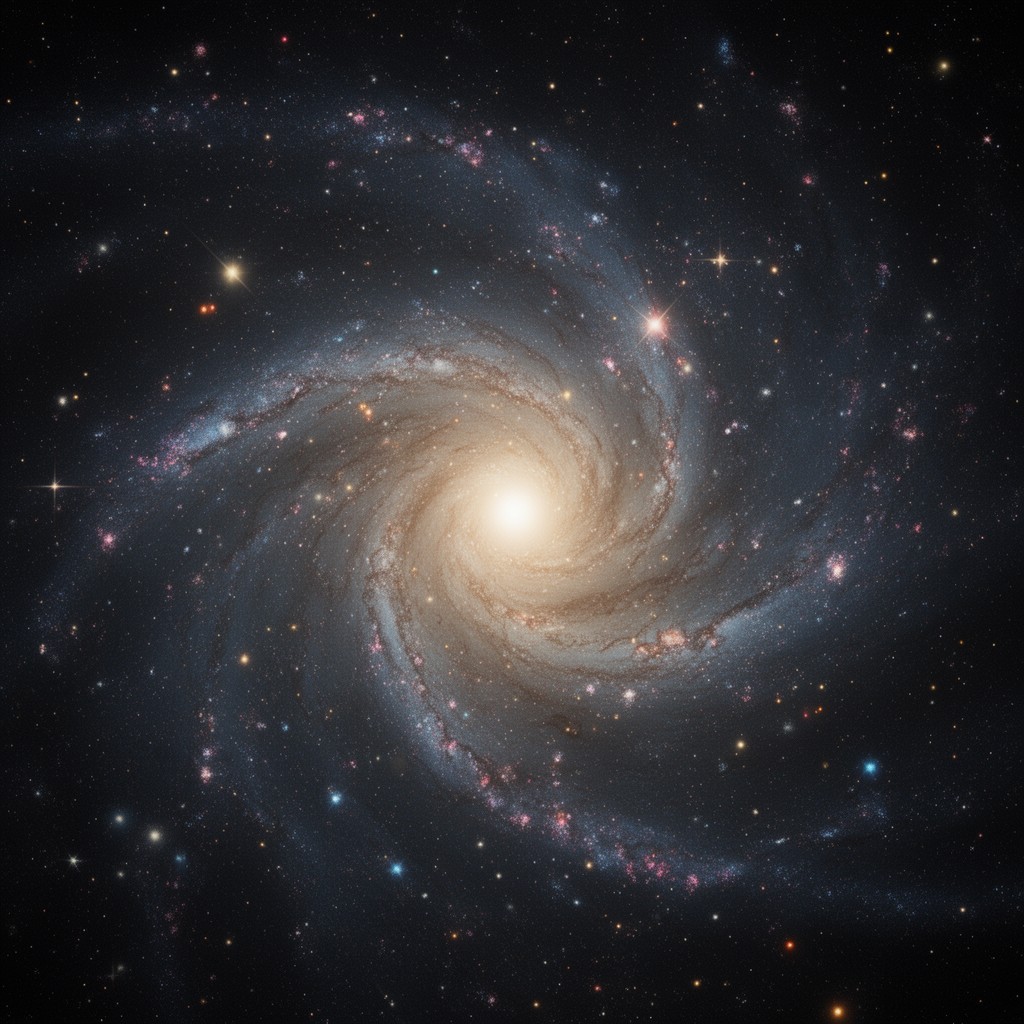 AI-generated illustration of GALEX Galaxy Evolution Explorer