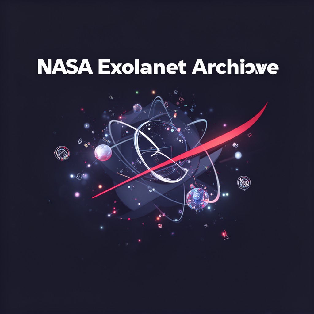 AI-generated illustration of NASA Exoplanet Archive