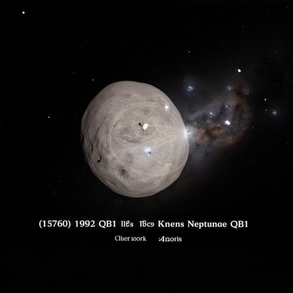 AI-generated illustration of (15760) 1992 QB1