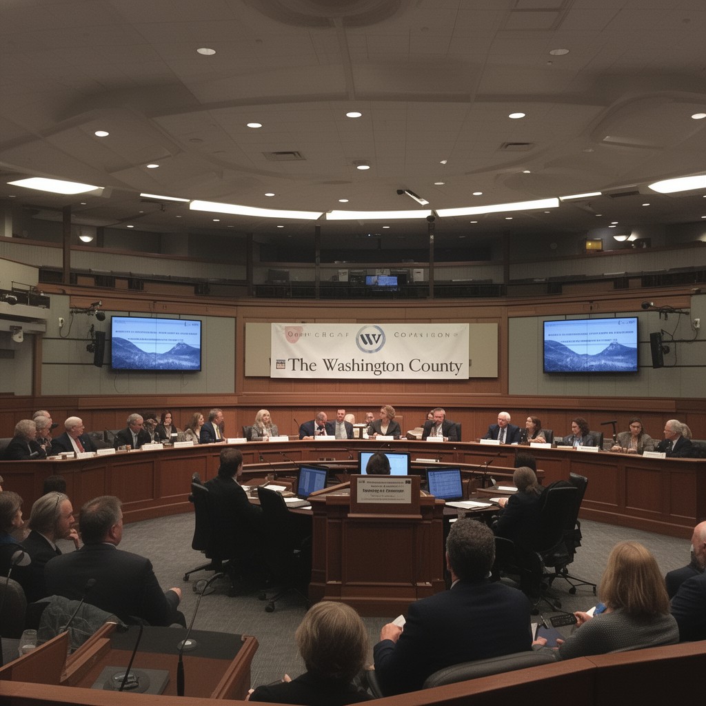 AI-generated illustration of Washington County Board of Commissioners