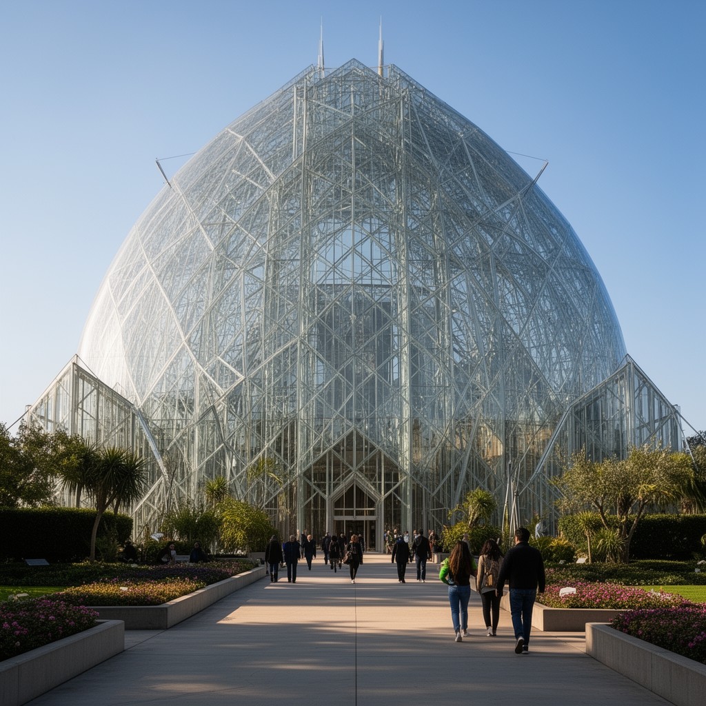 AI-generated illustration of Crystal Cathedral