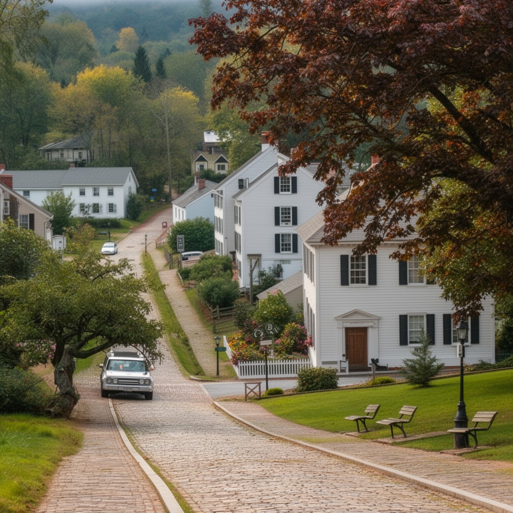AI-generated illustration of Litchfield Historic District